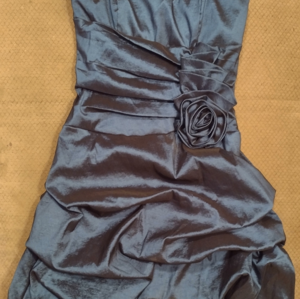 Vintage strapless mini prom dress 7